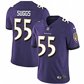 Nike Baltimore Ravens #55 Terrell Suggs Purple Team Color NFL Vapor Untouchable Limited Jersey,baseball caps,new era cap wholesale,wholesale hats